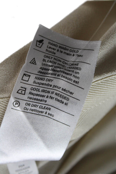 Vince Womens Dress Pants Beige Pull On Petite Size S
