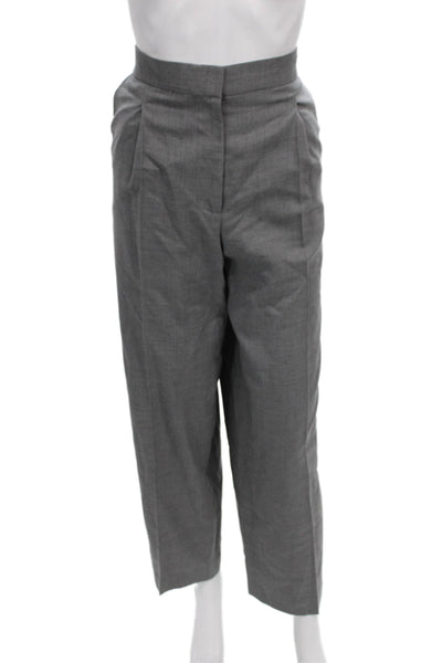 We-Ar4 Womens Dress Pants Gray Virgin Wool Zip Size M
