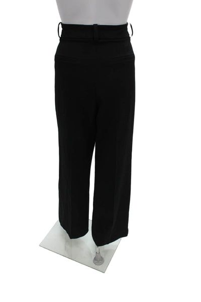 Favorite Daughter Women Dress Pants Black Polyester Zip Solid Size 6
