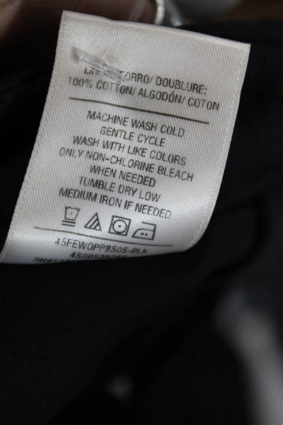 Favorite Daughter Women Dress Pants Black Polyester Zip Solid Size 6
