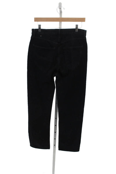 Agolde Women Straight Black Jeans High Rise Size 28