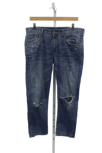 Citizens of Humanity Unisex Adults Straight Jeans Blue Size 28