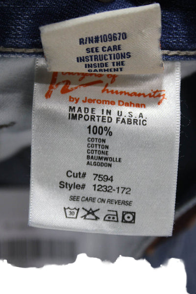 Citizens of Humanity Unisex Adults Straight Jeans Blue Size 28