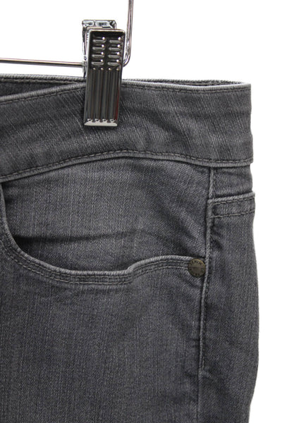 Paige Womens Skinny Gray High Rise Button Cotton Blend Jeans Size 31