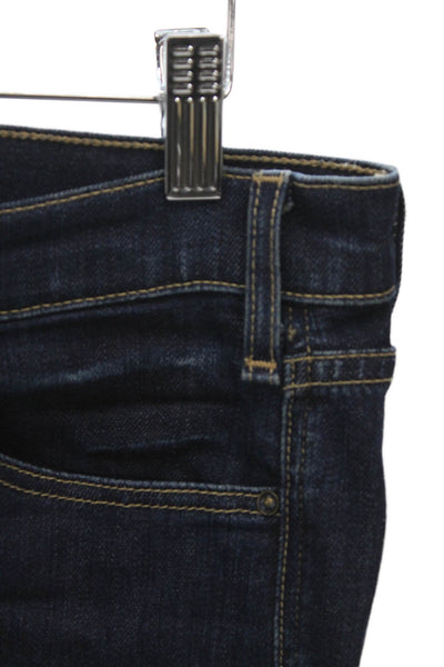 McGuire Womens Flared Jeans Blue High Rise Button Cotton Size 30