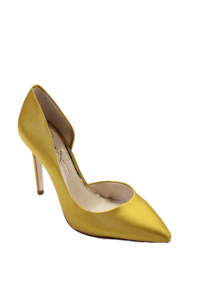 Jessica Simpson Womens Pointed Toe D'Orsay Pumps Yellow Size 7.5 Medium