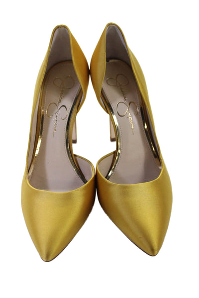 Jessica Simpson Womens Pointed Toe D'Orsay Pumps Yellow Size 7.5 Medium