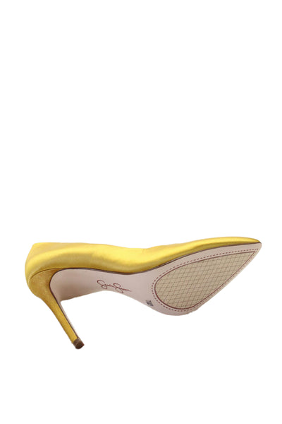 Jessica Simpson Womens Pointed Toe D'Orsay Pumps Yellow Size 7.5 Medium