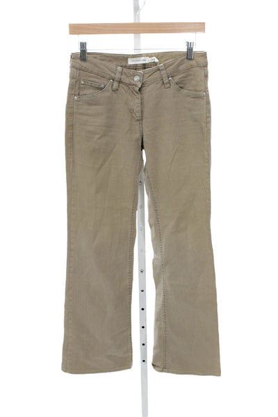 Isabel Marant Etoile Womens Brown Bootcut Jeans Size 38