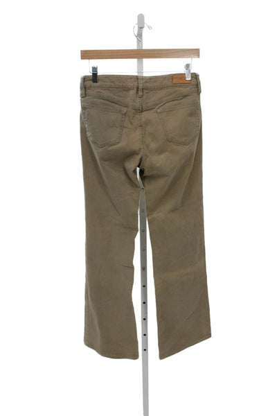 Isabel Marant Etoile Womens Brown Bootcut Jeans Size 38