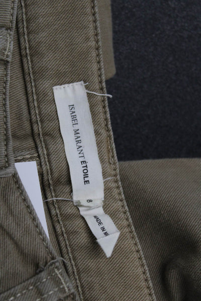 Isabel Marant Etoile Womens Brown Bootcut Jeans Size 38