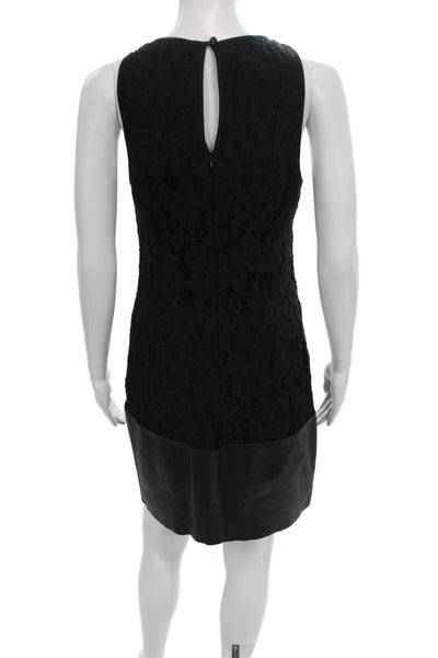 Trina Turk Women Black Colorblock Mini Dress Sleeveless Round Neck Size 2