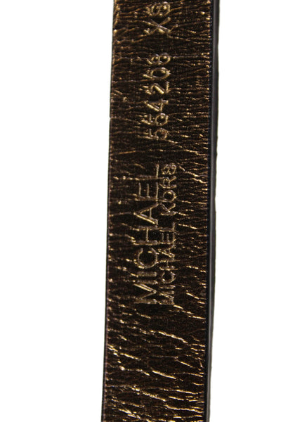 Michael Michael Kors Women's Buckle Closure Animal Print Leather Belt Size 33