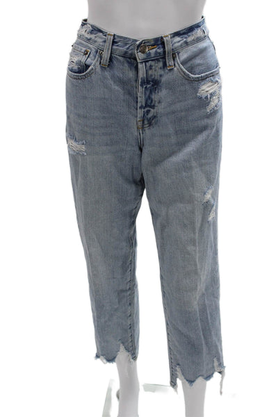 Pistola Womens Cropped High Rise Blue Jeans Size 27