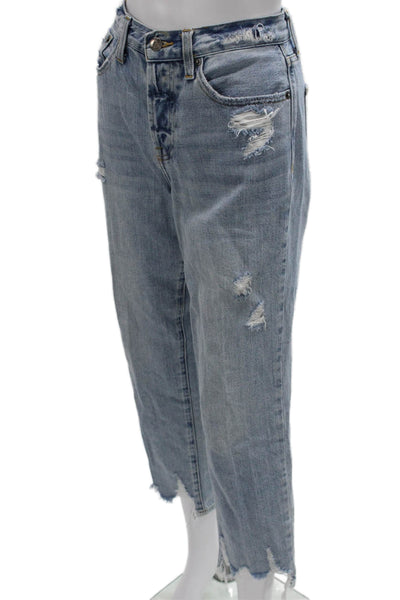 Pistola Womens Cropped High Rise Blue Jeans Size 27