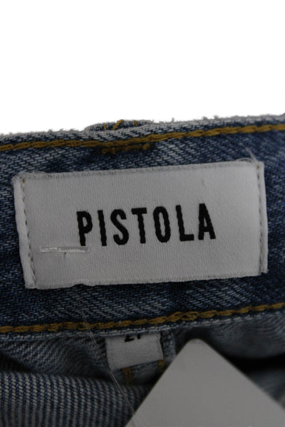 Pistola Womens Cropped High Rise Blue Jeans Size 27