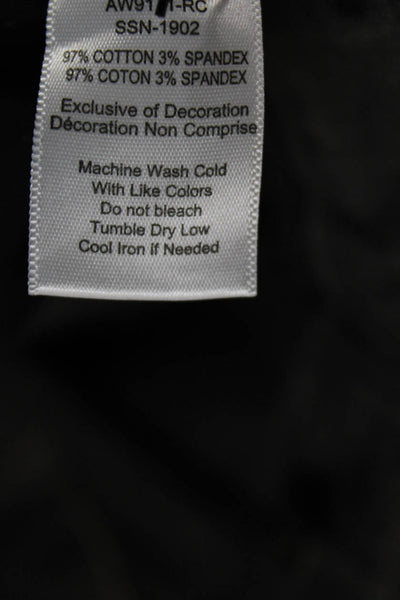 ATM Womens Cargo Pants Gray Cotton Button Inseam 29 Size 4