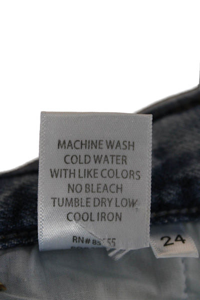 Pistola Womens Blue Straight Jeans Size 24