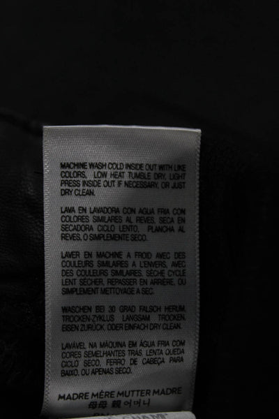 Mother Womens Black Jogger Pants Drawstring Polyurethane Size 25