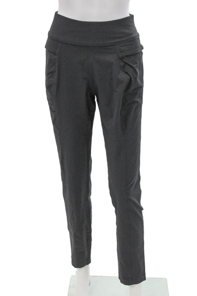 Anatomie Women Ankle Pants Gray Polyamide Pull On Size S