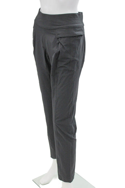 Anatomie Women Ankle Pants Gray Polyamide Pull On Size S