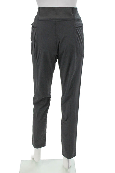 Anatomie Women Ankle Pants Gray Polyamide Pull On Size S