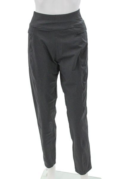 Anatomie Women Ankle Pants Gray Polyamide Pull On Size M