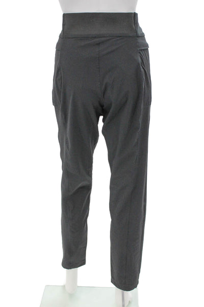 Anatomie Women Ankle Pants Gray Polyamide Pull On Size M