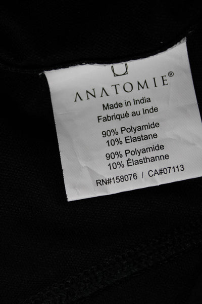 Anatomie Women Ankle Pants Gray Polyamide Pull On Size M
