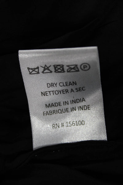 Retrofete Womens Silk Sleeveless Square Neck Blouse Pullover Black Size S