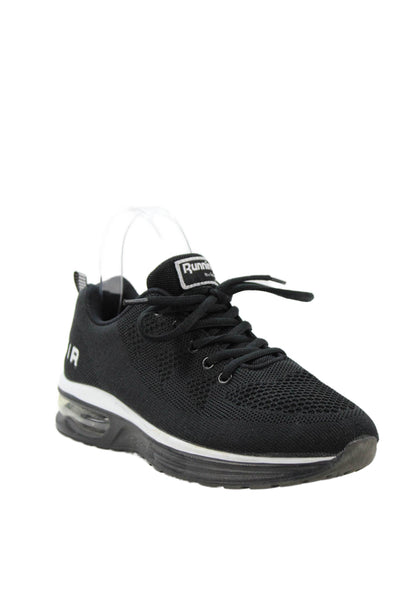 Nike Women's Lace Up Athletic Trainer Rubber Sole Sneakers Black Size 7