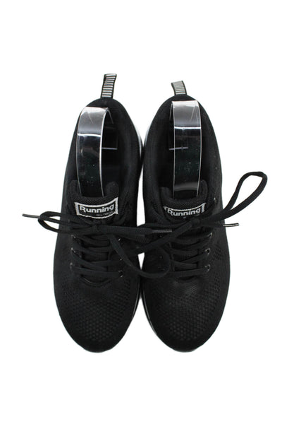 Nike Women's Lace Up Athletic Trainer Rubber Sole Sneakers Black Size 7