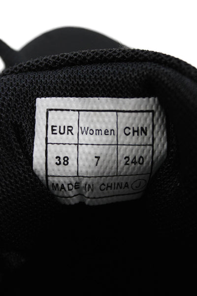 Nike Women's Lace Up Athletic Trainer Rubber Sole Sneakers Black Size 7