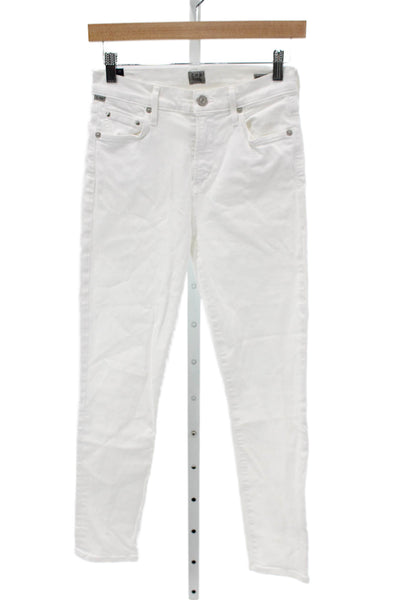 C of H Los Angeles Womens Skinny White Jeans High Rise Size 26