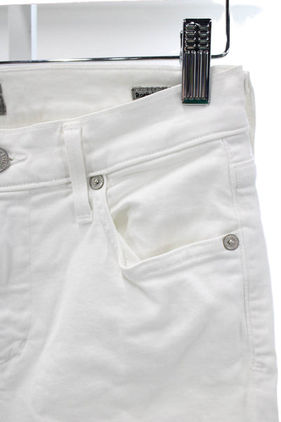 C of H Los Angeles Womens Skinny White Jeans High Rise Size 26