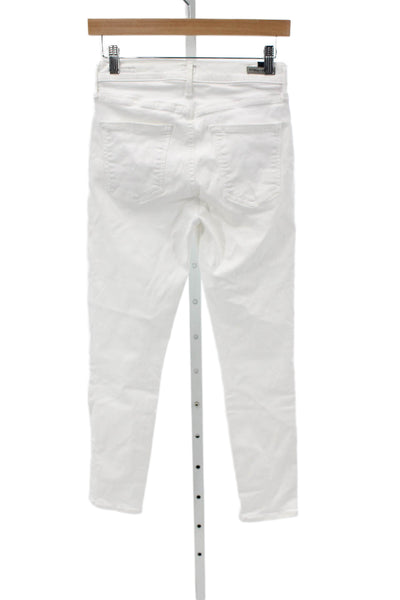 C of H Los Angeles Womens Skinny White Jeans High Rise Size 26