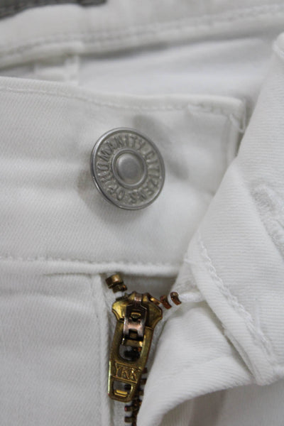 C of H Los Angeles Womens Skinny White Jeans High Rise Size 26