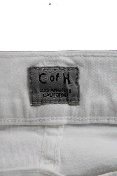 C of H Los Angeles Womens Skinny White Jeans High Rise Size 26
