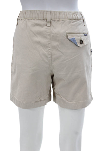 Chubbies Mens Chino Shorts Beige Cotton Button Closure Size S