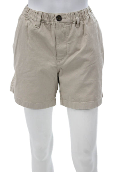 Chubbies Mens Chino Shorts Beige 98% Cotton Button Closure Size M