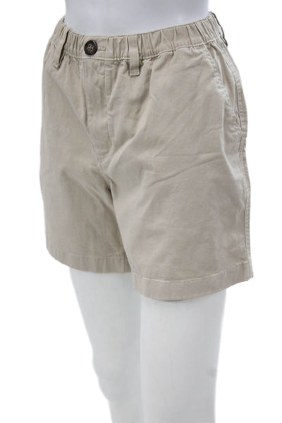 Chubbies Mens Chino Shorts Beige 98% Cotton Button Closure Size M
