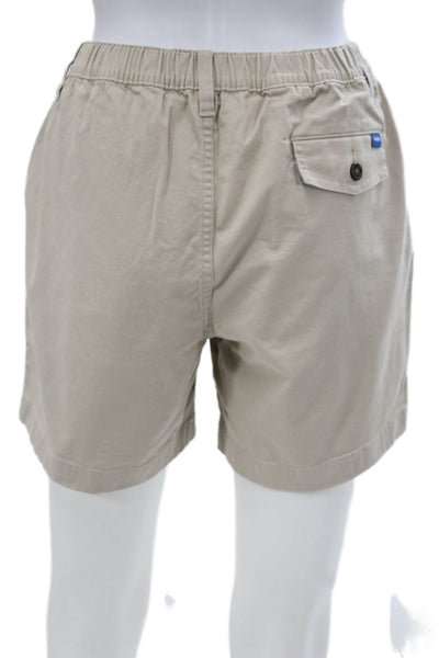 Chubbies Mens Chino Shorts Beige 98% Cotton Button Closure Size M