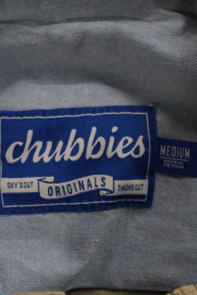 Chubbies Mens Chino Shorts Beige 98% Cotton Button Closure Size M