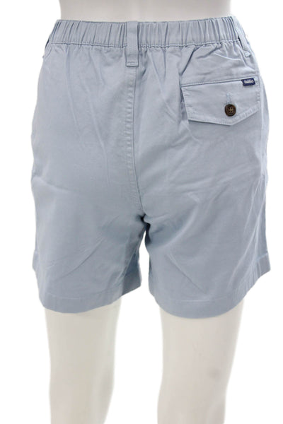 Chubbies Mens Chino Shorts Blue Cotton Blend Button Size S