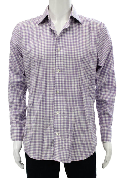 Bonobos Men's Long Sleeves Button Down Plaid Shirt Size 16