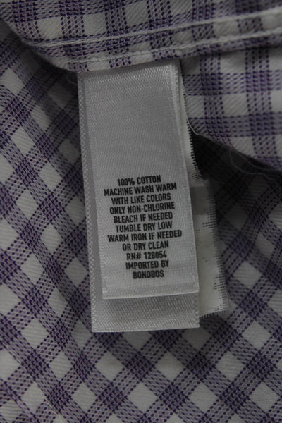 Bonobos Men's Long Sleeves Button Down Plaid Shirt Size 16