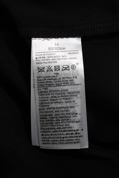 Banana Republic Women Gray Shift Dress Short Sleeve Knee Length Size 14