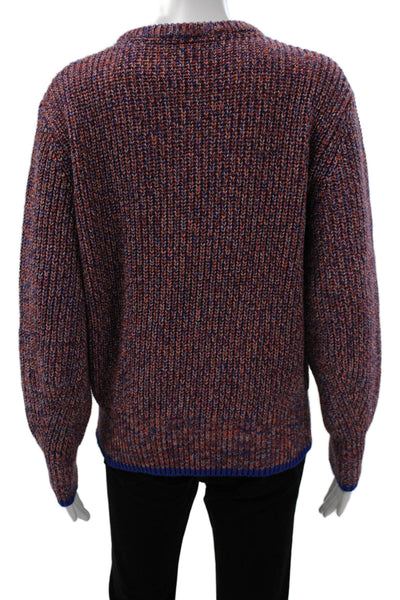 Scotch & Soda Women Pullover Sweater Multicolor Crew Neck Spotted Size M