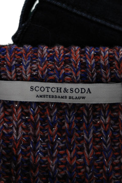 Scotch & Soda Women Pullover Sweater Multicolor Crew Neck Spotted Size M