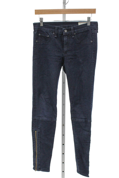 Rag & Bone Jean Womens Skinny Jeans Blue Mid-Rise 30in Size 27